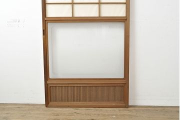 和製アンティーク　昔懐かしい佇まいが魅力の障子戸1枚(建具、引き戸)(R-053041)