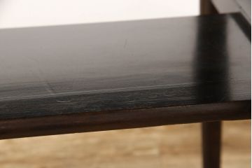 和製ビンテージ　松本民芸家具　深みのある色合いとシンプルなデザインがモダンな空間を演出するダイニングテーブル(作業台、ヴィンテージ)(R-053043)