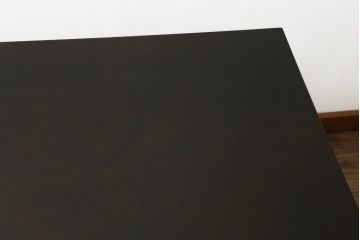 ビンテージ家具　松本民芸家具　ダイニングの雰囲気をぐっと素敵にしてくれる棚付きダイニングテーブル(食卓、2人掛け、4人掛け、ヴィンテージ)(R-053044)