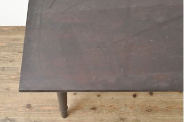 【簡易リペア限定品】ビンテージ家具　松本民芸家具　上品な佇まいが大人空間を演出する棚付きダイニングテーブル(食卓、2人掛け、4人掛け、ヴィンテージ)(R-053045)
