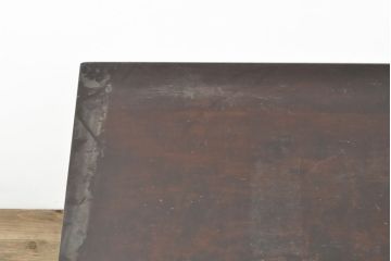 【簡易リペア限定品】ビンテージ家具　松本民芸家具　上品な佇まいが大人空間を演出する棚付きダイニングテーブル(食卓、2人掛け、4人掛け、ヴィンテージ)(R-053046)