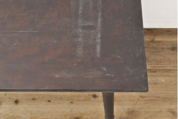 【簡易リペア限定品】ビンテージ家具　松本民芸家具　上品な佇まいが大人空間を演出する棚付きダイニングテーブル(食卓、2人掛け、4人掛け、ヴィンテージ)(R-053046)