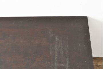 ビンテージ家具　松本民芸家具　上品な佇まいが大人空間を演出する棚付きダイニングテーブル(食卓、2人掛け、4人掛け、ヴィンテージ)(R-053046)