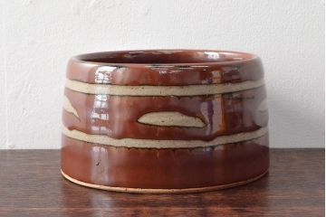 浜田晋作　益子焼　鉢(濱田庄司(浜田庄司))(R-053058)