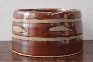 浜田晋作　益子焼　鉢(濱田庄司(浜田庄司))(R-053058)