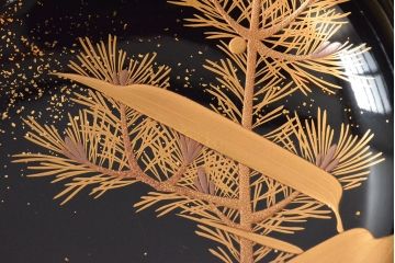 明治〜大正　輪島塗　金蒔絵の見事な木製椀10客(漆器、お椀)(R-053059)