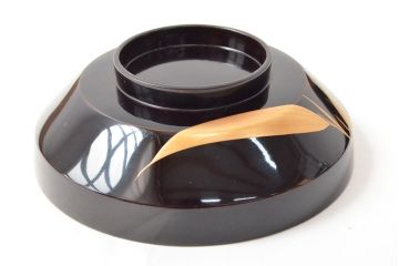 明治〜大正　輪島塗　金蒔絵の見事な木製椀10客(漆器、お椀)(R-053060)