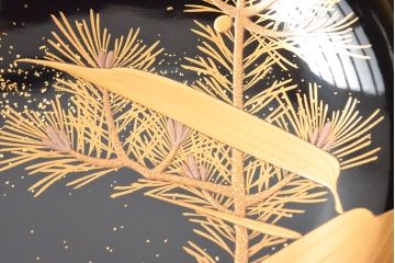 明治〜大正　輪島塗　金蒔絵の見事な木製椀10客(漆器、お椀)(R-053060)