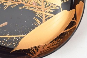明治〜大正　輪島塗　金蒔絵の見事な木製椀10客(漆器、お椀)(R-053060)