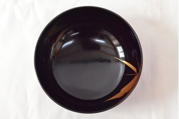 明治〜大正　輪島塗　金蒔絵の見事な木製椀10客(漆器、お椀)(R-053060)