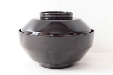 明治〜大正　輪島塗　金蒔絵の見事な木製椀10客(漆器、お椀)(R-053060)
