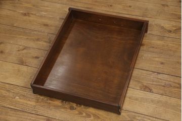 中古　イギリス　RACKSTRAW(ラックストロー)　シンプルな中にも高級感漂うサイドテーブル(定価約13万円)(ローテーブル、飾り台、ナイトテーブル)(R-053065)