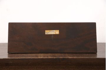 中古　美品　松本民芸家具　シックな佇まいが目を引く卓上ミラー(置き鏡)(R-053067)