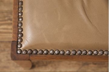 イギリスアンティーク　バーチ材　シンプルなデザインが目を引くドレッサー+チェアセット(鏡台、ミラー、椅子)(R-053069)