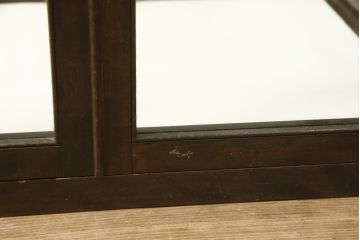 和製アンティーク　レトロな佇まいが魅力的なガラスケース(ショーケース、店舗什器)(R-053074)