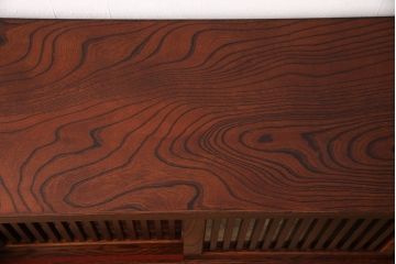 中古　美品　伝統民芸家具　迫力のある杢目が魅力的な岩谷堂箪笥サイドボード(引き出し、収納棚、キャビネット)(R-053080)