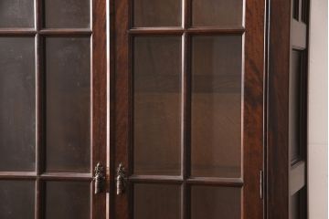 中古　美品　松本民芸家具　シックなインテリアと相性の良いC型書棚(ブックケース、本棚、本箱、飾り棚、収納棚、キャビネット)(定価約63万円)(R-053082)