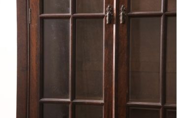 中古　美品　松本民芸家具　シックなインテリアと相性の良いC型書棚(ブックケース、本棚、本箱、飾り棚、収納棚、キャビネット)(定価約63万円)(R-053082)