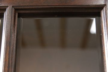 中古　松本民芸家具　シックなインテリアと相性の良いC型書棚(ブックケース、本棚、本箱、飾り棚、収納棚、キャビネット)(定価約63万円)(R-053083)