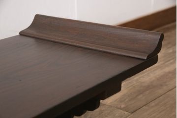 和製アンティーク　総ケヤキ材　上質な和の空間づくりにぴったりな文机(ローテーブル、座机、センターテーブル、花台)(R-053088)