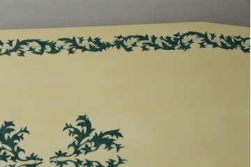 中古　フランス高級家具　八角形の天板が珍しい!お洒落なデザインが魅力の大型ダイニングテーブル　定価約130万円　(R-053090)