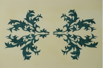 中古　フランス高級家具　八角形の天板が珍しい!お洒落なデザインが魅力の大型ダイニングテーブル　定価約130万円　(R-053090)