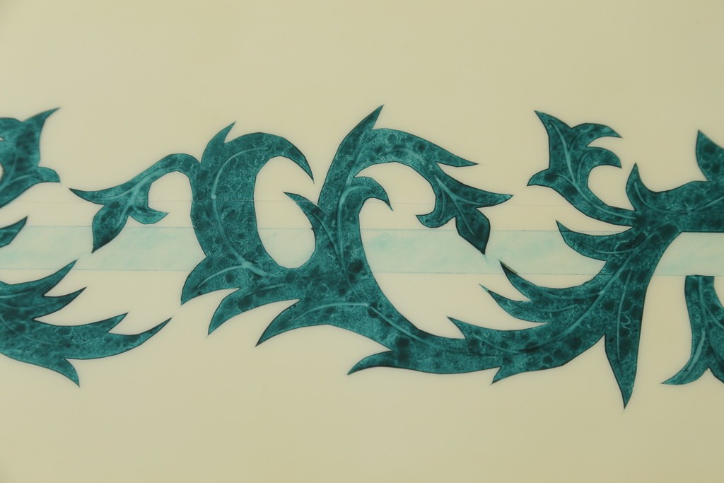 中古　フランス高級家具　八角形の天板が珍しい!お洒落なデザインが魅力の大型ダイニングテーブル　定価約130万円　(R-053090)