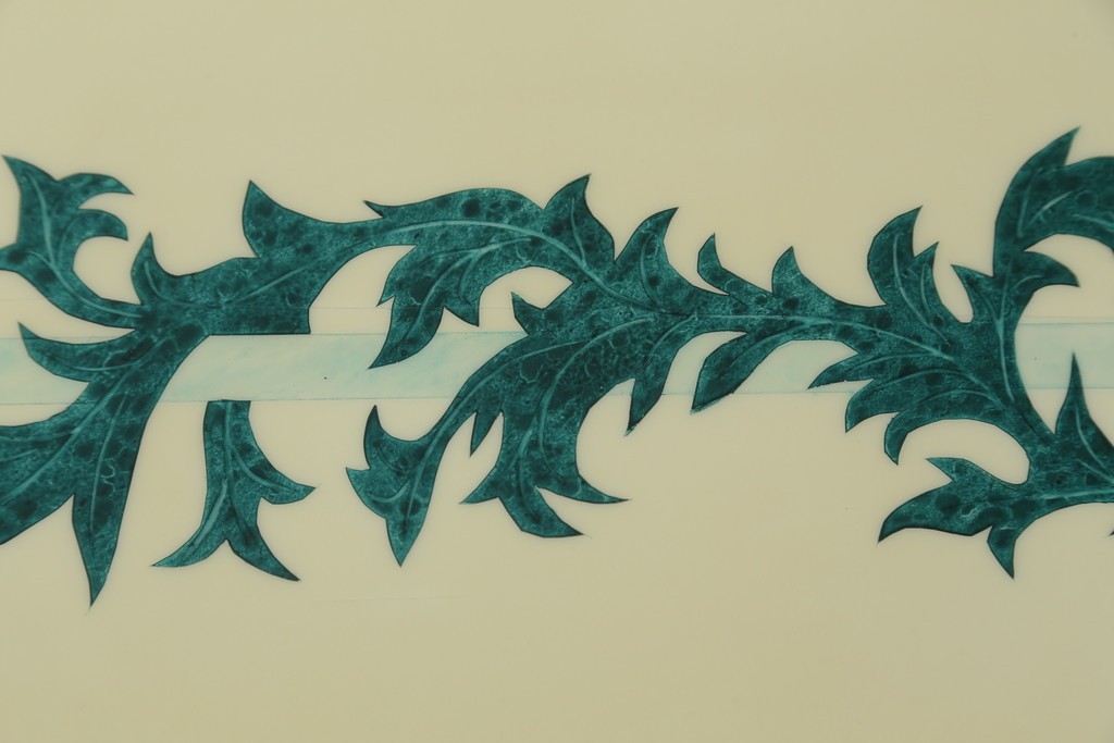 中古　フランス高級家具　八角形の天板が珍しい!お洒落なデザインが魅力の大型ダイニングテーブル　定価約130万円　(R-053090)