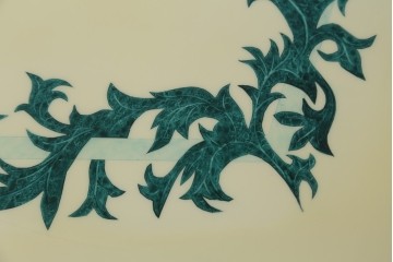 中古　フランス高級家具　八角形の天板が珍しい!お洒落なデザインが魅力の大型ダイニングテーブル　定価約130万円　(R-053090)