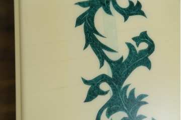 中古　フランス高級家具　八角形の天板が珍しい!お洒落なデザインが魅力の大型ダイニングテーブル　定価約130万円　(R-053090)