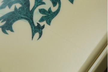 中古　フランス高級家具　八角形の天板が珍しい!お洒落なデザインが魅力の大型ダイニングテーブル　定価約130万円　(R-053090)