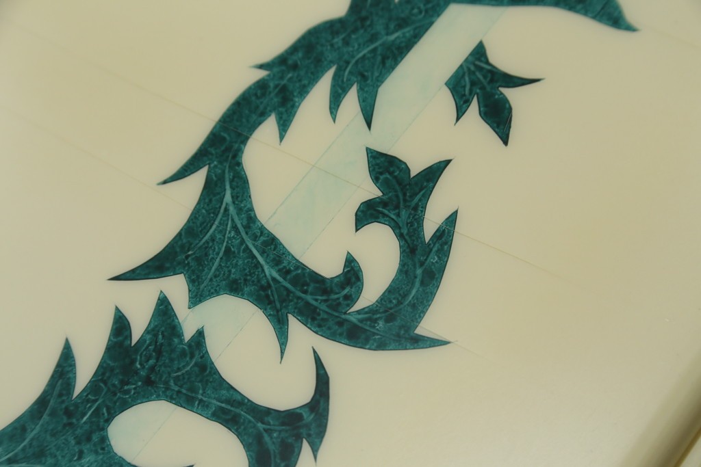 中古　フランス高級家具　八角形の天板が珍しい!お洒落なデザインが魅力の大型ダイニングテーブル　定価約130万円　(R-053090)