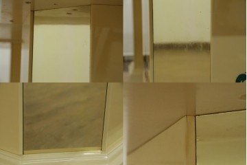 中古　フランス高級家具　八角形の天板が珍しい!お洒落なデザインが魅力の大型ダイニングテーブル　定価約130万円　(R-053090)