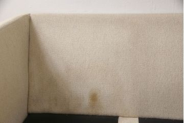 デンマークビンテージ　ストライプ柄が爽やかさを醸し出す3人掛けソファ(三人掛けソファ、3P、ヴィンテージ)(R-053092)