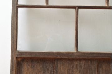 アンティーク建具　どこか懐かしさを感じるガラス戸1枚(引き戸、建具)(R-053095)