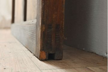 アンティーク建具　どこか懐かしさを感じるガラス戸1枚(引き戸、建具)(R-053095)