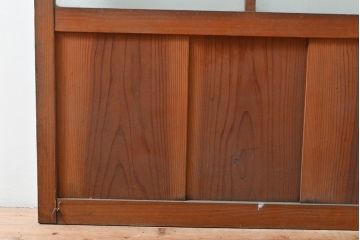 アンティーク建具　どこか懐かしさを感じるガラス戸1枚(引き戸、建具)(R-053095)