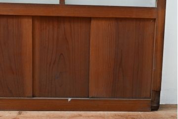 アンティーク建具　どこか懐かしさを感じるガラス戸1枚(引き戸、建具)(R-053095)