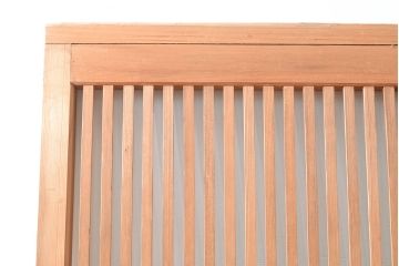 アンティーク建具　整然と並ぶ格子が和の風情を漂わせる格子戸1枚(引き戸、建具)(R-053098)