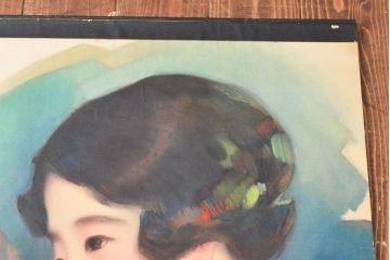 当時物　昭和初期　キリンビールポスター(多田北鳥、麒麟麦酒、精版印刷会社)(R-053111)