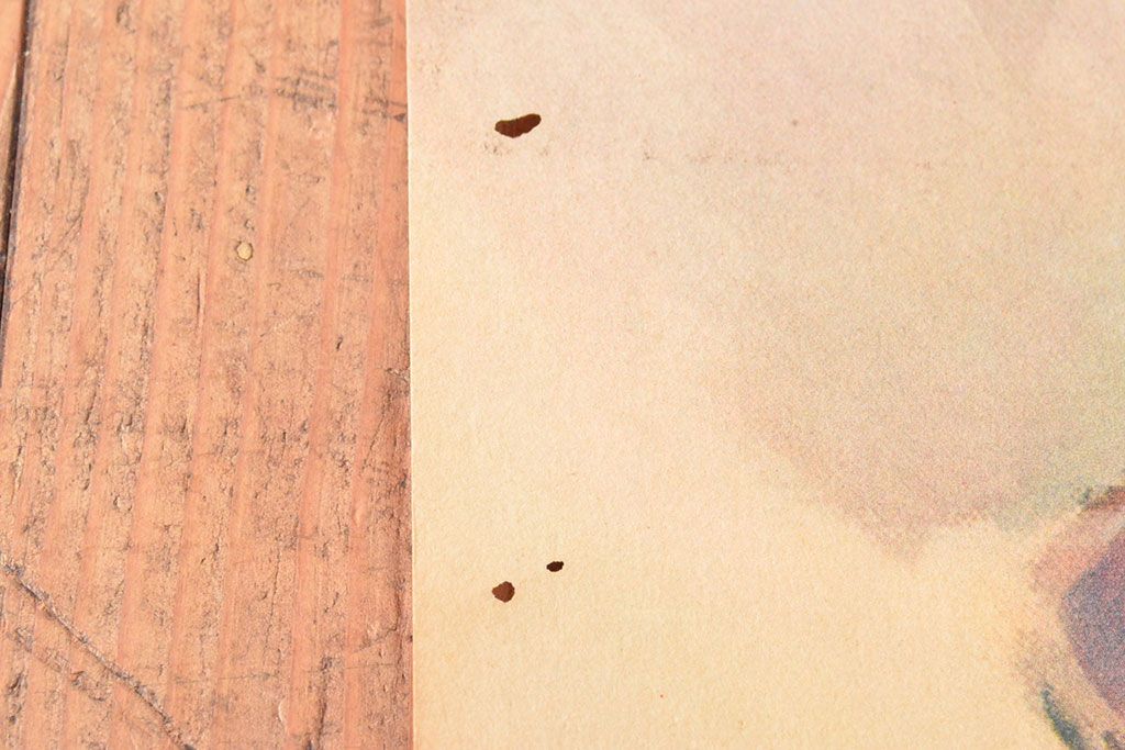 当時物　昭和初期　キリンビールポスター(多田北鳥、麒麟麦酒、精版印刷会社)(R-053111)