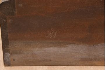 中古　超美品　松本民芸家具　丸い取っ手がアクセントのE型洋服タンス(ワードローブ、ジャケットタンス、引き出し、チェスト)(定価約85万円)(R-053118)