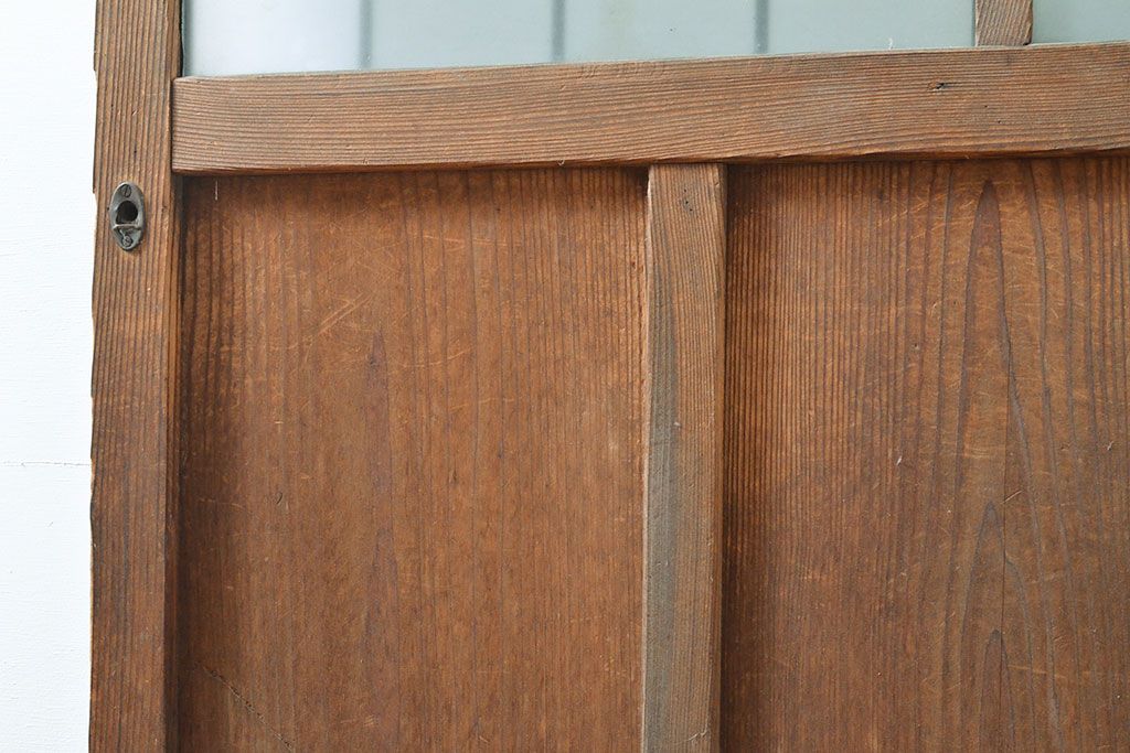 アンティーク建具　ノスタルジックな雰囲気を演出してくれるガラス戸1枚(引き戸、建具)(R-053121)