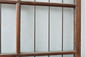 アンティーク建具　ノスタルジックな雰囲気を演出してくれるガラス戸1枚(引き戸、建具)(R-053121)