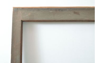 アンティーク建具　総ケヤキ材　長い時を経た風合いが味わい深いガラス戸1枚(引き戸、建具)(R-053122)