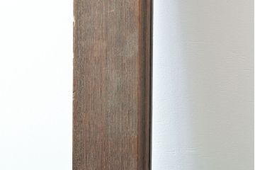 アンティーク建具　総ケヤキ材　長い時を経た風合いが味わい深いガラス戸1枚(引き戸、建具)(R-053122)