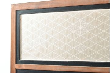 アンティーク建具　組子細工が雅やかな雰囲気を演出する組子入り扉1枚(ドア、障子戸、格子戸、建具)(R-053123)