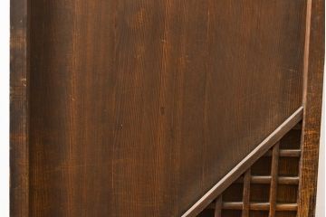 アンティーク建具　凝ったデザインが目を引く引き戸1枚(板戸、格子戸、建具)(R-053126)