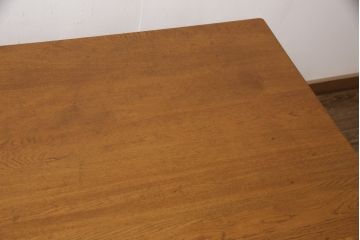 和製アンティーク　極上品　ナラ材　木の持つ味わいを存分に感じられるダイニングテーブル(作業台)(R-053128)