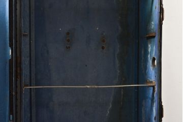 和製アンティーク　レトロな雰囲気のディスプレイとしてもおすすめな船トランク(R-053130)